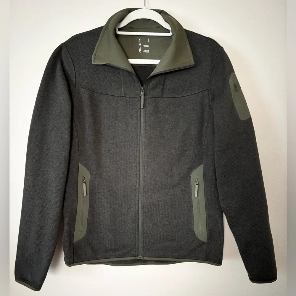 Arc’teryx Full Zip Forest Green Sweater Jacket - Picture 12 of 14